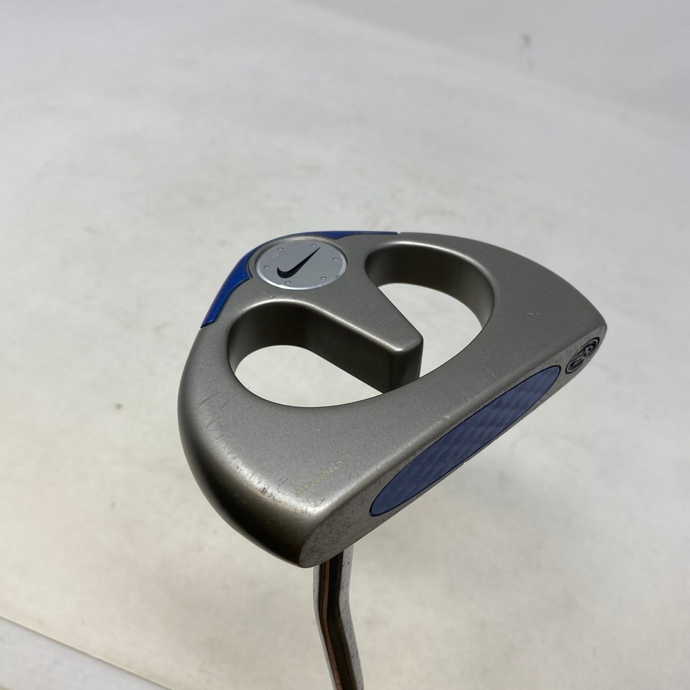 Nike Blue Chip T140 Putter Right Handed Mallet 40 Inch Steel Shaft Blue Grip